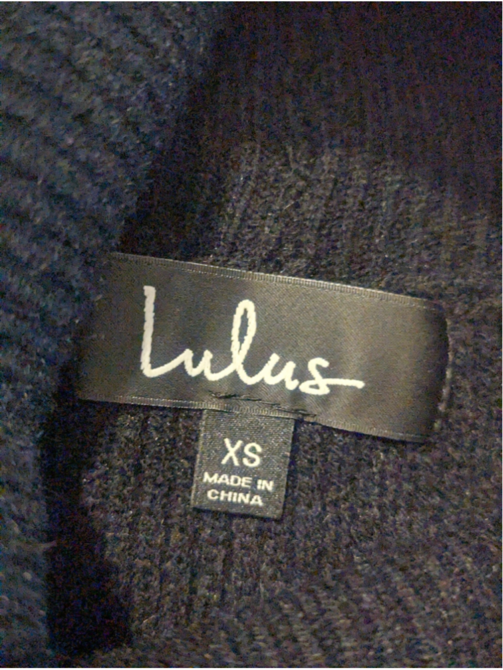 Lulus Turtleneck Ribbed Midi Sweater Dress Black XS - Picture 5 of 11